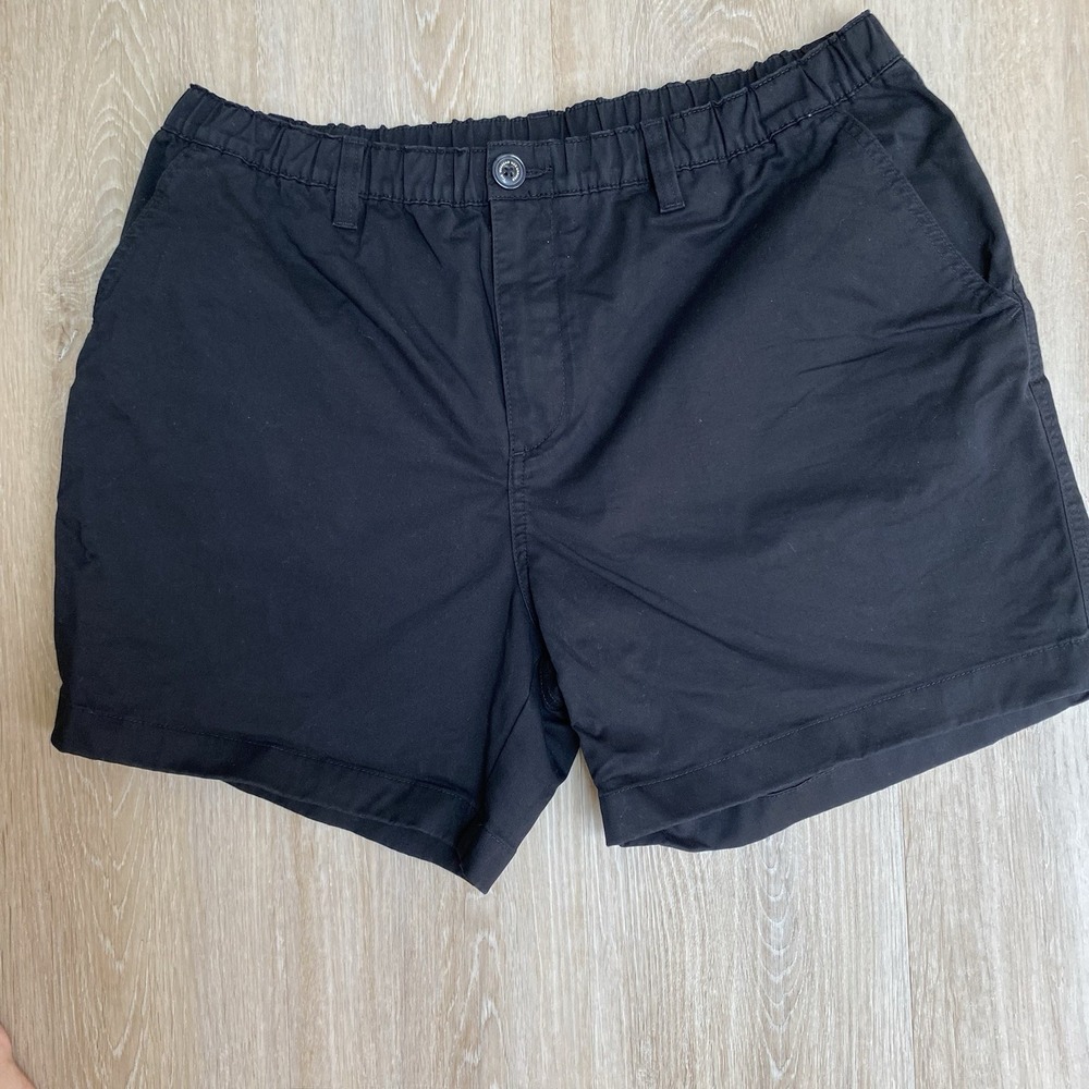 Chubbies Men The Original 5.5 Twill Black Elastic Waistband Shorts Size XL